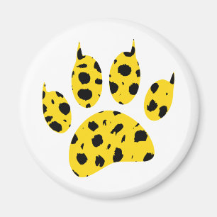 Cheetah Paw Print Magneet