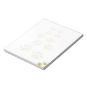 Cheetah Paw Print Notitieblok (Gedraaid)