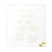 Cheetah Paw Print Notitieblok (Voorkant)