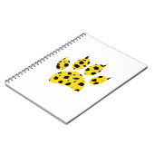 Cheetah Paw Print Notitieboek (Linkerzijde)