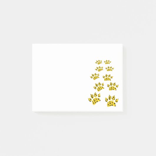 Cheetah Paw Print Post-it® Notes (Voorkant)