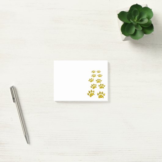 Cheetah Paw Print Post-it® Notes (Kantoor)