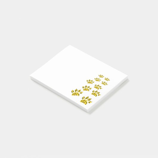 Cheetah Paw Print Post-it® Notes (Schuin)