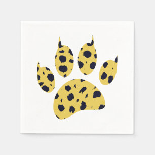 Cheetah Paw Print Servet