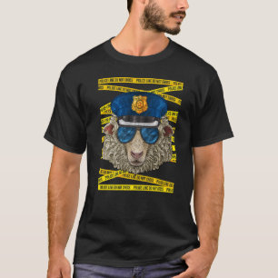 Cheetah Politieagent Politieagent Politie Boerderi T-shirt