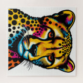 Cheetah Pop Art 600 Piece Puzzle (Horizontal)