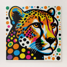 Cheetah Pop Art 600 Stuk Puzzel