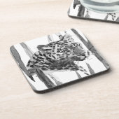 Cheetah Portrait Bier Onderzetter (Linkerzijde)