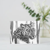 Cheetah Portrait Briefkaart (Staand voorkant)