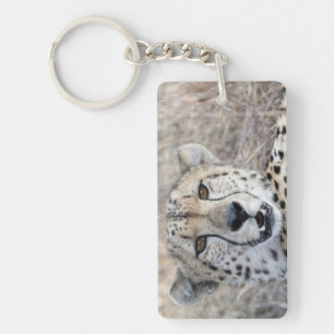 Cheetah Portrait Sleutelhanger