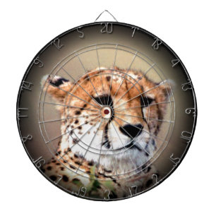 Cheetah Portret van Volle Maan: Natuur's Grace Dartbord