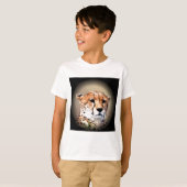 Cheetah Portret van Volle Maan: Natuur's Grace T-shirt (Voorkant volledig)