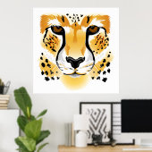 Cheetah poster (Thuiskantoor)