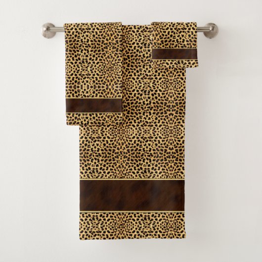 Cheetah Poster de animal avec Gold Trimmed Brown B (En situation)