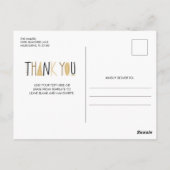 Cheetah Poster de animal Carte de remerciements (Dos)