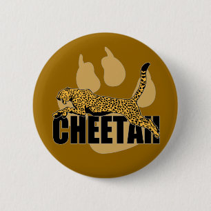 Cheetah Power Ronde Button 5,7 Cm