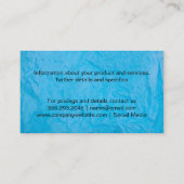 Cheetah Print (blauwe) Visitekaartje (Achterkant)