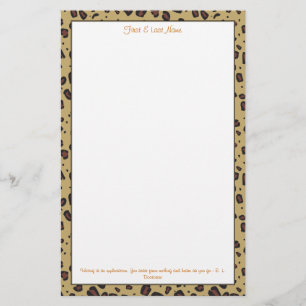 Cheetah Print Briefpapier