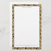 Cheetah Print Briefpapier (Voorkant / Achterkant)