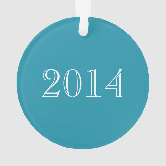 Cheetah Print Dance in Turquoise Ornament (achterkant)