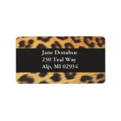 Cheetah Print Etiket (Voorkant)