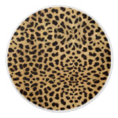 Cheetah Print Keramische Knop (Voorkant)