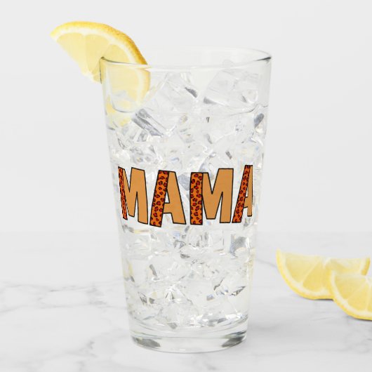 Cheetah Print Leopard mama Glas (Voorkant ijs)