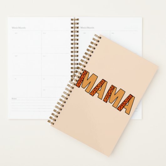 Cheetah Print Leopard mama Planner (Display)