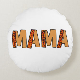 Cheetah Print Leopard mama Rond Kussen