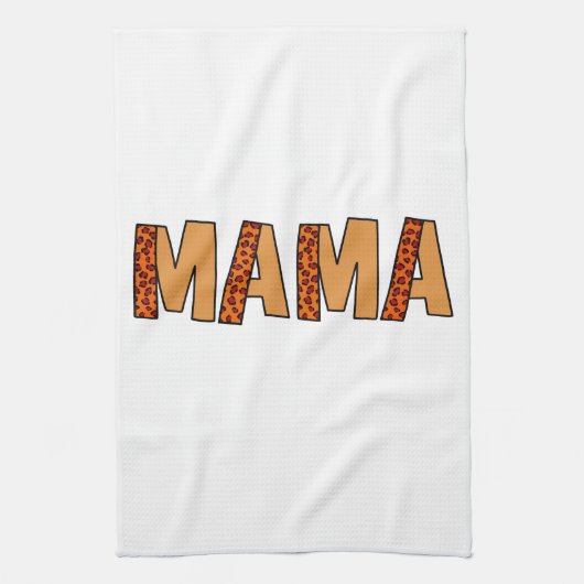 Cheetah Print Leopard mama Theedoek (Verticaal)