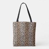 Cheetah Print Leopard Pattern Tas boodschappentas (Achterkant)