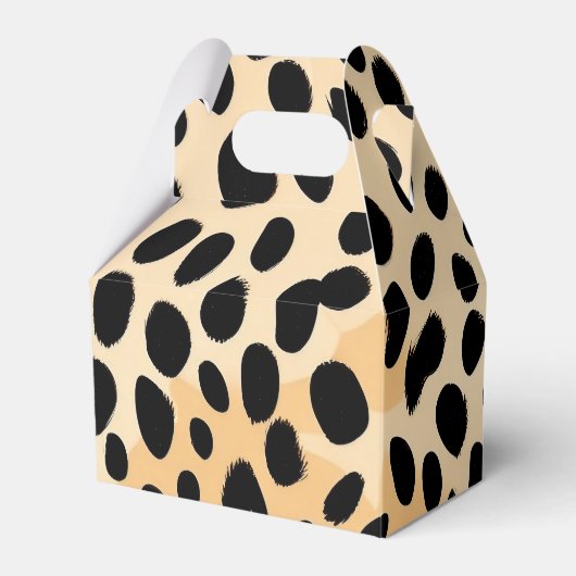 Cheetah Print Pattern Bedankdoosjes (Voorkant Zijde)
