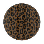 Cheetah Print Pattern Black Brown Snijplank (Voorkant)
