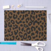 Cheetah Print Pattern Black Brown Tissuepapier (Craft)