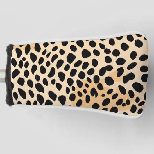 Cheetah Print Pattern Golfheadcover (Voorkant)