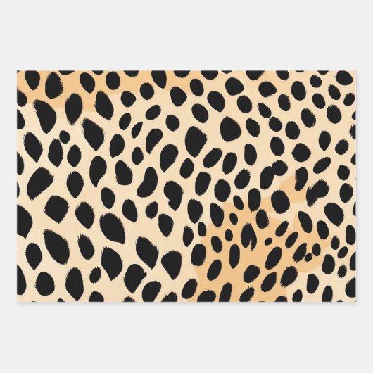 Cheetah Print Pattern Inpakpapier Vel (Voorkant 3)