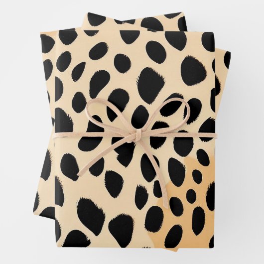 Cheetah Print Pattern Inpakpapier Vel (In situ)