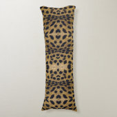 Cheetah Print Pattern Lichaamskussen (Voorkant Verticaal)