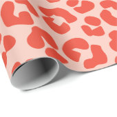 Cheetah Print Pattern Red Cadeaupapier (Rol Hoek)