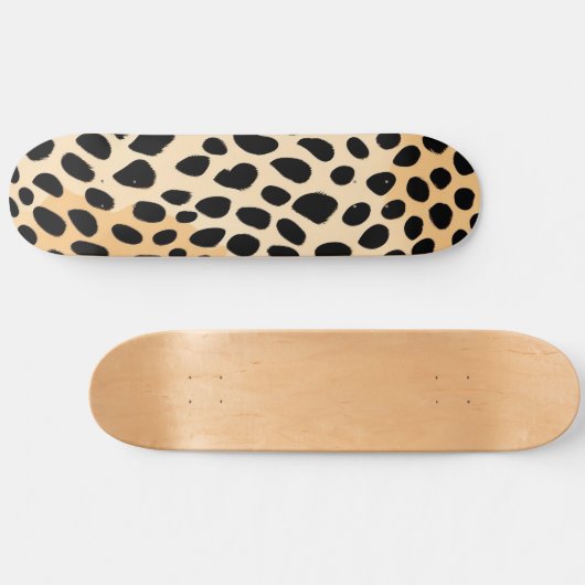 Cheetah Print Pattern Skateboard (Horizontaal)