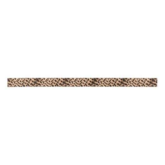 Cheetah Print Pattern Tan Brown & Black Lint (Voorkant)