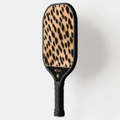 Cheetah Print Pattern Tan Brown & Black Pickleball Paddle (Links)