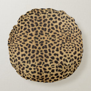 Cheetah Print Rond Kussen