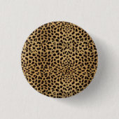 Cheetah Print Ronde Button 3,2 Cm (Voorkant)