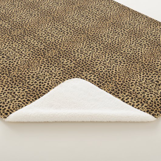 Cheetah Print Sherpa Deken (3/4)