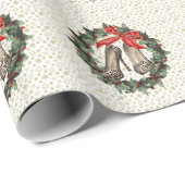 Cheetah Print Stiletto krans inpakpapier (Rol Hoek)