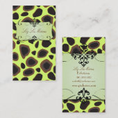 Cheetah print visitekaartjes (Voorkant / Achterkant)