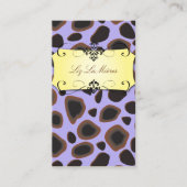 Cheetah print visitekaartjes (Voorkant)