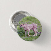 Cheetah Ronde Button 3,2 Cm (Voorkant /achterkant)