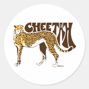 Cheetah Ronde Sticker